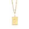 Thumbnail Image 1 of Sterling Silver & 18ct Gold Plated Vermeil Initial C Pendant