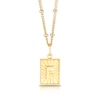 Thumbnail Image 1 of Sterling Silver & 18ct Gold Plated Vermeil Initial F Pendant