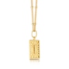 Thumbnail Image 2 of Sterling Silver & 18ct Gold Plated Vermeil Initial I Pendant