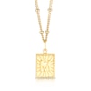 Thumbnail Image 1 of Sterling Silver & 18ct Gold Plated Vermeil Initial M Pendant