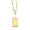 Thumbnail Image 1 of Sterling Silver & 18ct Gold Plated Vermeil Initial Q Pendant