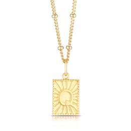 Sterling Silver & 18ct Gold Plated Vermeil Initial Q Pendant