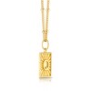 Thumbnail Image 2 of Sterling Silver & 18ct Gold Plated Vermeil Initial Q Pendant