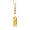 Thumbnail Image 2 of Sterling Silver & 18ct Gold Plated Vermeil Initial S Pendant