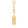 Thumbnail Image 2 of Sterling Silver & 18ct Gold Plated Vermeil Initial W Pendant