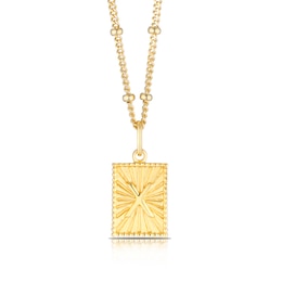 Sterling Silver & 18ct Gold Plated Vermeil Initial X Pendant