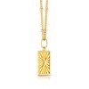 Thumbnail Image 2 of Sterling Silver & 18ct Gold Plated Vermeil Initial X Pendant