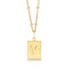 Thumbnail Image 1 of Sterling Silver & 18ct Gold Plated Vermeil Initial Y Pendant