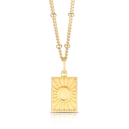 Sterling Silver & 18ct Gold Plated Vermeil Initial O Pendant
