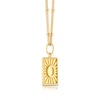 Thumbnail Image 2 of Sterling Silver & 18ct Gold Plated Vermeil Initial O Pendant
