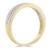 Thumbnail Image 1 of 9ct Yellow Gold 0.20ct Diamond Crossover Ring