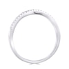 Thumbnail Image 2 of 9ct White Gold 0.12ct Diamond Crossover Ring