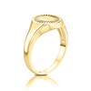 Thumbnail Image 1 of Sterling Silver & 18ct Gold Plated Vermeil Flower Signet Ring