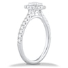 Thumbnail Image 2 of 9ct White Gold 0.50ct Diamond Illusion Set Cushion Halo Ring
