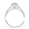 Thumbnail Image 3 of 9ct White Gold Princessa Diamond Cluster Crossover Ring