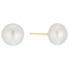 Thumbnail Image 0 of 9ct Yellow Gold Cultured Freshwater Pearl 9mm Stud Earrings