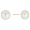 Thumbnail Image 1 of 9ct Yellow Gold Cultured Freshwater Pearl 9mm Stud Earrings