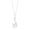 Thumbnail Image 0 of Sterling Silver Cultured Freshwater Pearl & Crystal Pendant