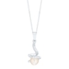 Thumbnail Image 1 of Sterling Silver Cultured Freshwater Pearl & Crystal Pendant