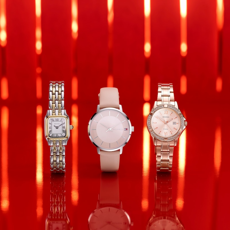 Sekonda Crystal Ladies' Rose Gold Tone Bracelet Watch