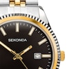 Thumbnail Image 1 of Sekonda Men’s King Black Dial Two Tone Stainless Steel Bracelet Watch