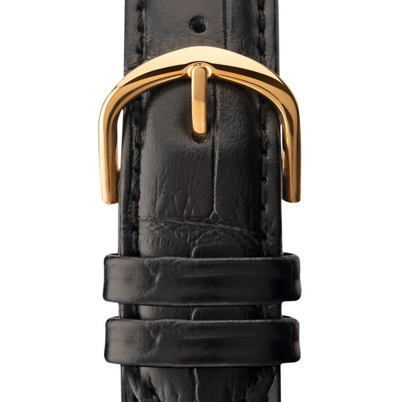 Sekonda Men’s Jackson Gold Dial Black Leather Strap Watch