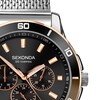 Thumbnail Image 1 of Sekonda Midnight Chronograph Men's Black Dial Stainless Steel Bracelet Watch