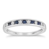 Thumbnail Image 0 of 9ct White Gold Sapphire & Diamond Eternity Ring