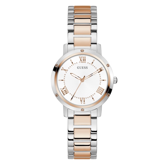 Guess Dawn Women's Two Tone Stainless Steel Bracelet Watch