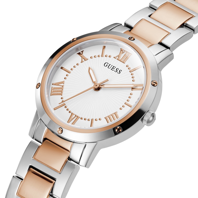 Guess Dawn Ladies' Two Tone Stainless Steel Bracelet Watch