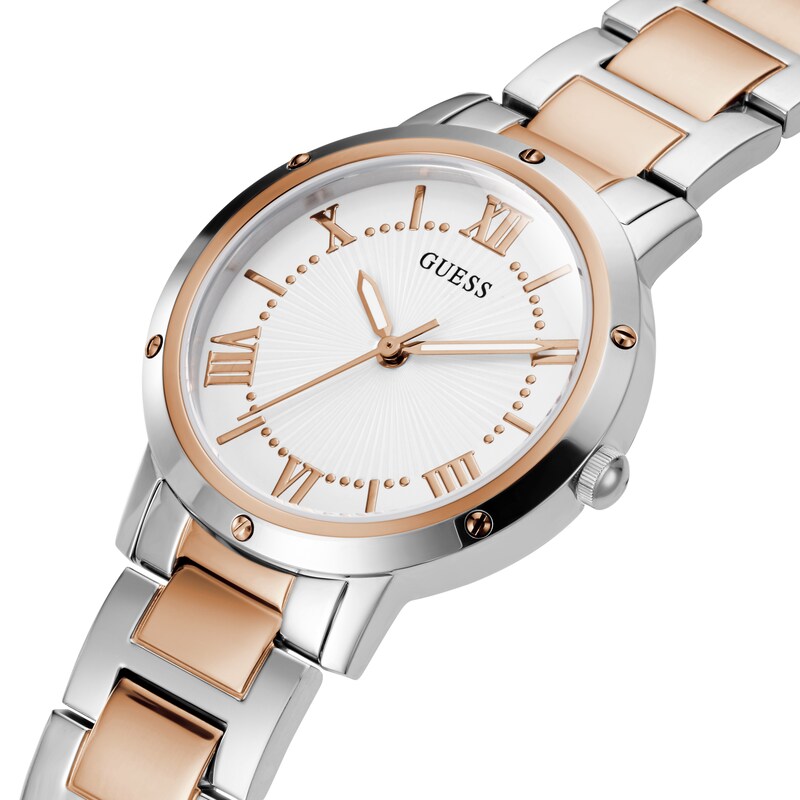 Main Image 3 of Guess Dawn Ladies' Two Tone Stainless Steel Bracelet Watch