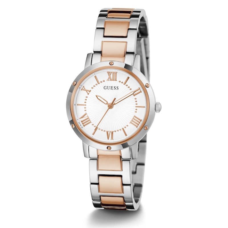 Guess Dawn Ladies' Two Tone Stainless Steel Bracelet Watch