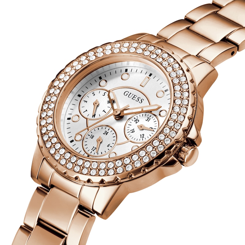 Main Image 3 of Guess Crown Jewels Ladies' Rose Gold Tone Bracelet Watch