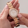 Thumbnail Image 7 of Guess Crown Jewels Ladies' Rose Gold Tone Bracelet Watch