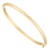 Thumbnail Image 1 of 9ct Yellow Gold Criss Cross Hinged Bangle