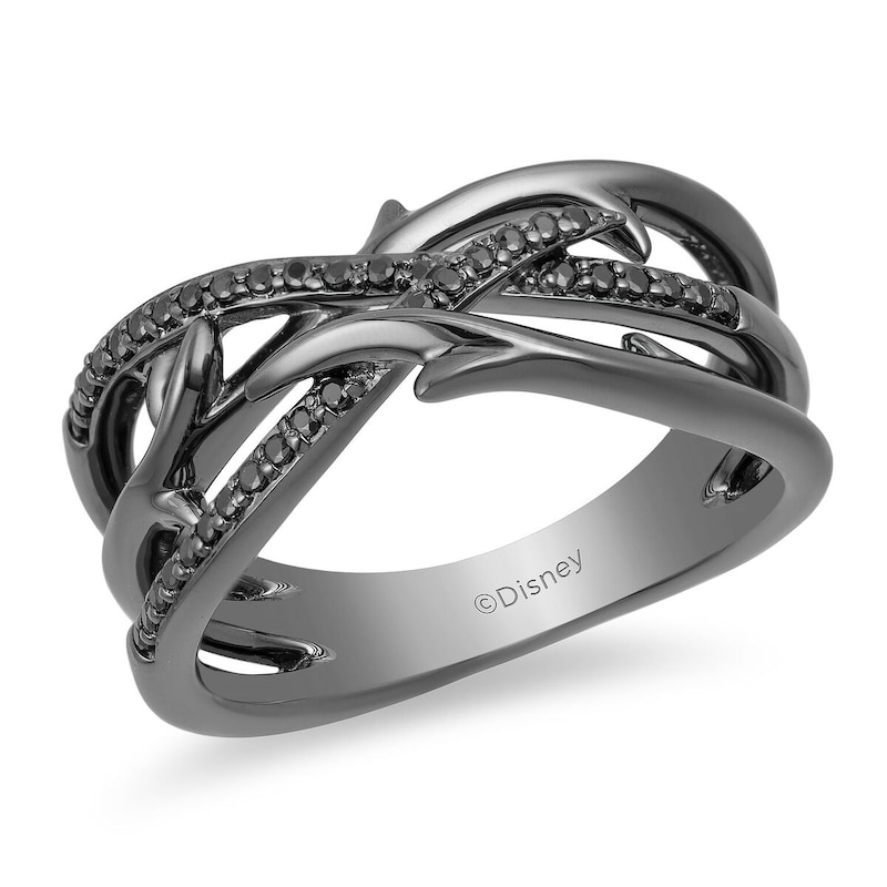 Main Image 1 of Enchanted Disney Fine Jewellery 0.20ct Diamond Maleficent Ring