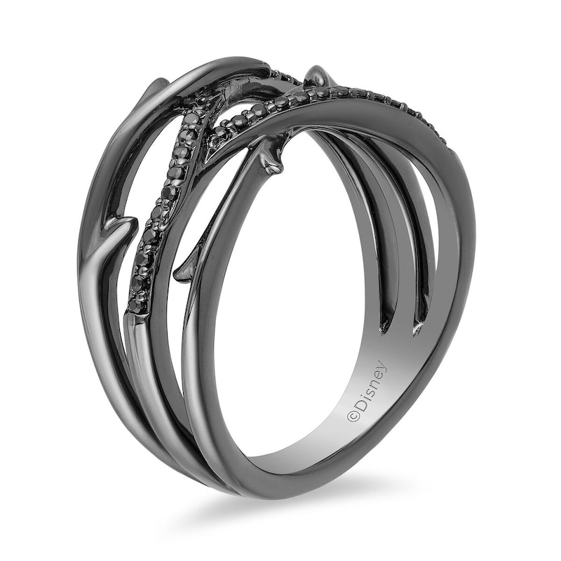Main Image 2 of Enchanted Disney Fine Jewellery 0.20ct Diamond Maleficent Ring