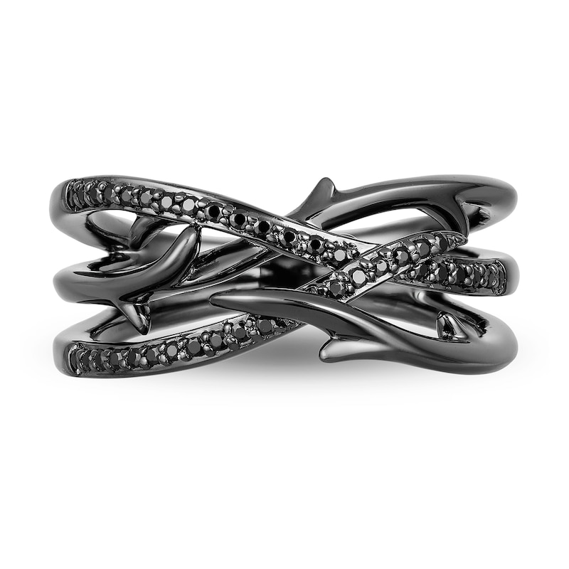 Main Image 3 of Enchanted Disney Fine Jewellery 0.20ct Diamond Maleficent Ring