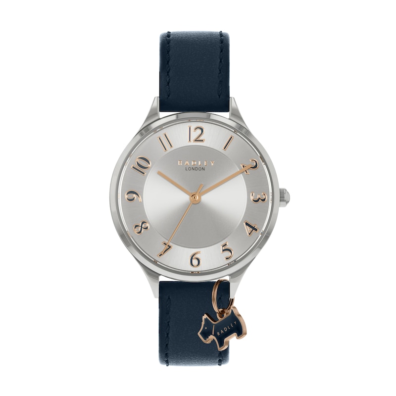 Main Image 1 of Radley Saxon Ladies' Dark Blue Leather Strap Watch