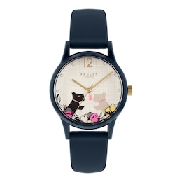 Radley 'Say it With Flowers' Navy Silicone Strap Watch