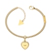 Thumbnail Image 1 of Guess Yellow Gold Plated Crystal Heart Bracelet
