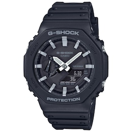 G-Shock GA-2100-1AER G-Steel Black Resin Strap Watch