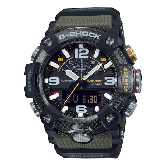 G-Shock GG-B100-1A3ER Men's Mudmaster Khaki Rubber Strap Watch