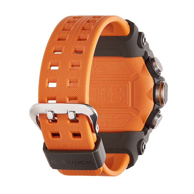 G-Shock GG-B100-1A9ER Men's Mudmaster Orange Resin Strap Watch