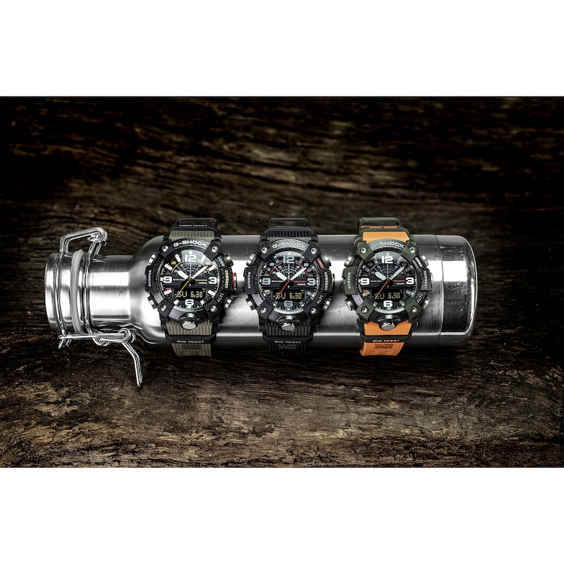 Main Image 6 of G-Shock GG-B100-1A9ER Men's Mudmaster Orange Resin Strap Watch
