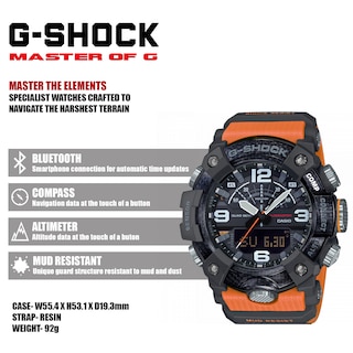 Casio Mudmaster Orange G-Shock GG-B100-1A9ER Men's Mudmaster