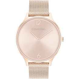 Calvin Klein Timeless Ladies' Rose Gold Tone Bracelet Watch