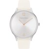 Thumbnail Image 0 of Calvin Klein Timeless Ladies' White Leather Strap Watch