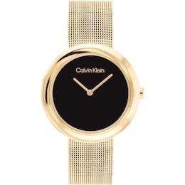 Calvin Klein Twisted Ladies' Gold Tone IP Watch