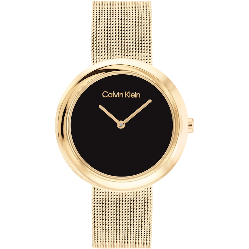 Calvin Klein Twisted Ladies' Gold Tone IP Watch